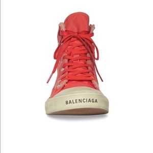 Balenciaga PARIS HIGH TOP SNEAKER IN RED 44